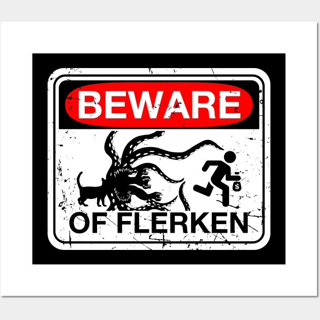 Beware of Flerken Wall Art by CCDesign